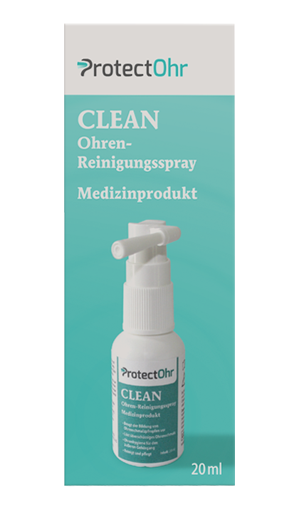 Handelsverpackung ProtectOhr CLEAN Ohrenspray CLEAN